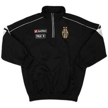 2000-01 Juventus Lotto 1/4 Zip Drill Top - 9/10 - (XL.Boys)