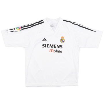 2004-05 Real Madrid Home Shirt - 7/10 - (M.Boys)