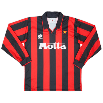 1993-94 AC Milan Home L/S Shirt - 8/10 - (M)