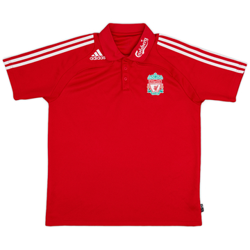 2008-09 Liverpool adidas Polo Shirt - 7/10 - (L)