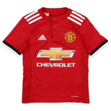 2017-18 Manchester United Home Shirt - 8/10 - (7-8 Years)