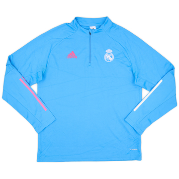 2021-22 Real Madrid adidas 1/4 Zip Drill Top - 8/10 - (L)