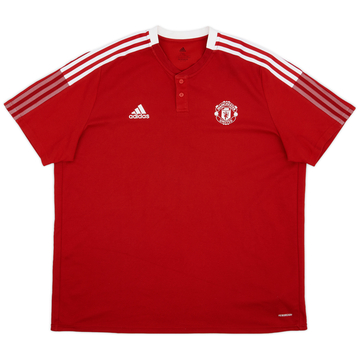 2021-22 Manchester United adidas Polo Shirt - 8/10 - (XXL)