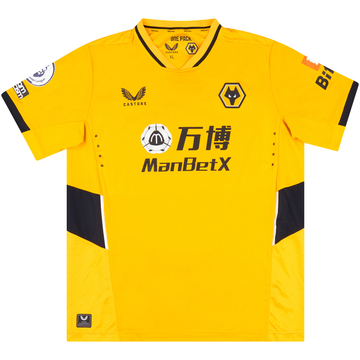 2021-22 Wolves Match Issue Home Shirt Boly #15