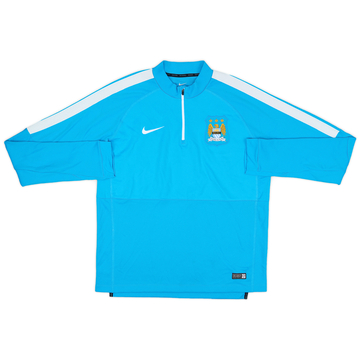 2014-15 Manchester City Nike 1/4 Zip Drill Top - 5/10 - (L)