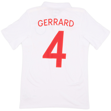 2009-10 England Home Shirt Gerrard #4 (XS)