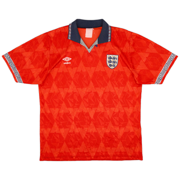 1990-93 England Away Shirt - 8/10 - (XL)