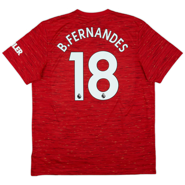 2020-21 Manchester United Home Shirt B.Fernandes #18 - 9/10 - (XL)