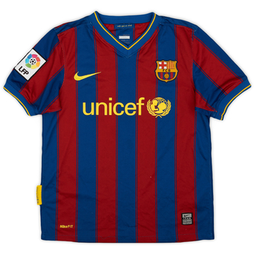 2009-10 Barcelona Home Shirt - 7/10 - (M.Boys)