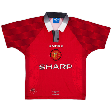 1996-98 Manchester United Home Shirt - 5/10 - (Y)