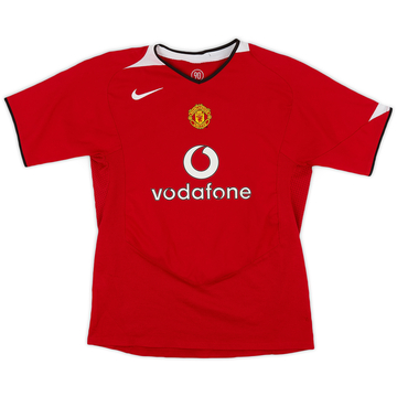 2004-06 Manchester United Home Shirt - 8/10 - (XL.Boys)