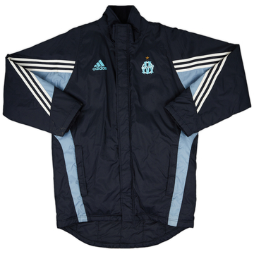 2000-01 Olympique Marseille adidas Padded Bench Coat - 6/10 - (M/L)