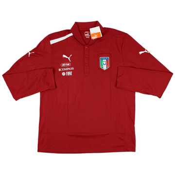 2012-13 Italy Player Issue Puma Polo L/S Shirt (XL)