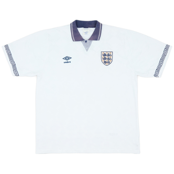 1990-92 England Home Shirt - 7/10 - (L)