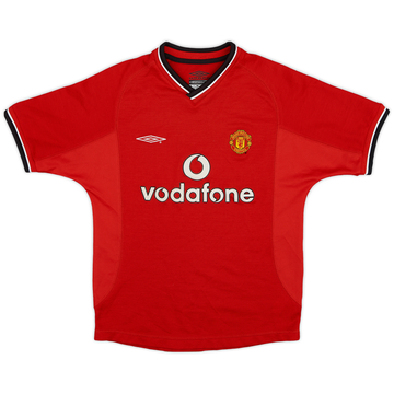 2000-02 Manchester United Home Shirt - 8/10 - (S.Boys)