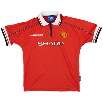 1998-00 Manchester United Home Shirt - 6/10 - (L.Boys)