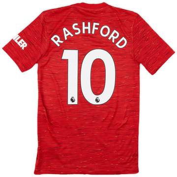 2020-21 Manchester United Home Shirt Rashford #10 - 9/10 - (XS)