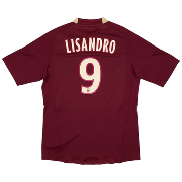 2010-11 Lyon Away Shirt Lisandro #9 - 9/10 - (L)