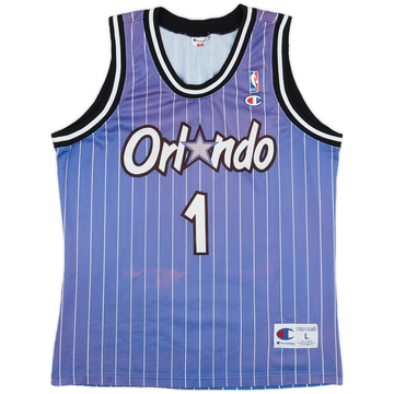 1994-98 Orlando Magic A.Hardaway #1 Champion Away Jersey - 5/10 - (L)