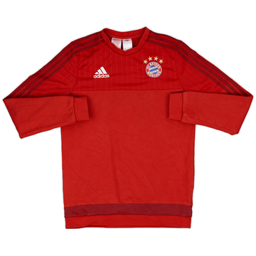 2015-16 Bayern Munich adidas Sweat Top - 8/10 - (XL.Boys)