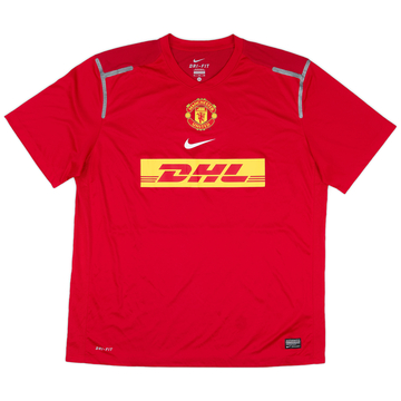 2012-13 Manchester United Player Issue Nike Training Shirt - 8/10 - (XL)