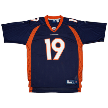 2008-11 Denver Broncos Royal #19 Reebok On Field Home Jersey - 6/10 - (XL)