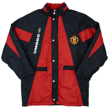 1992-93 Manchester United Umbro Padded Bench Coat - 7/10 - (L)