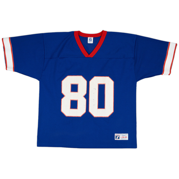 1996 Buffalo Bills Moulds #80 Logo 7 Home Jersey - 5/10 - (L)