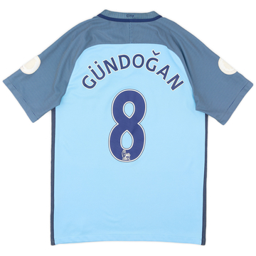 2016-17 Manchester City Home Shirt Gundogan #8 - 5/10 - (S)