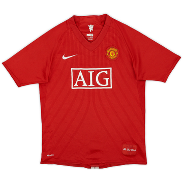 2007-09 Manchester United Home Shirt - 6/10 - (XL.Boys)