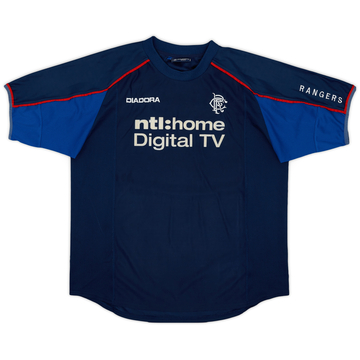 2002-03 Rangers Diadora Training Shirt - 7/10 - (L)