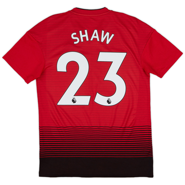 2018-19 Manchester United Home Shirt Shaw #23 - 8/10 - (S)