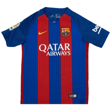 2016-17 Barcelona Home Shirt - 8/10 - (S.Boys)