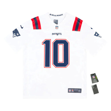 2021-22 New England Patriots Jones #10 Nike Game Jersey (Away) S - W/Tags