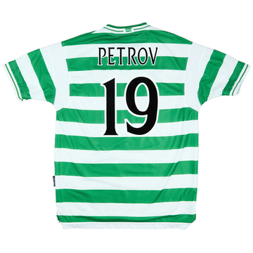 1999-01 Celtic Home Shirt Petrov #19 - 7/10 - (XL)