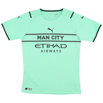 2021-22 Manchester City Player Issue GK S/S Shirt - 10/10 - (XL)