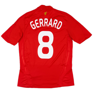 2008-10 Liverpool Home Shirt Gerrard #8 - 5/10 - (S)