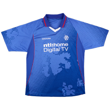 2002-03 Rangers Home Shirt - 8/10 - (XL)