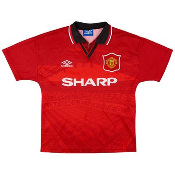 1994-96 Manchester United Home Shirt - 8/10 - (Y)