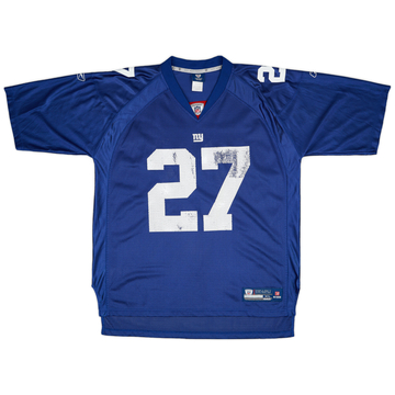 2008-11 New York Giants Jacobs #27 Reebok On Field Home Jersey - 6/10 - (XL)