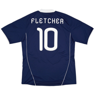 2010-11 Scotland Home Shirt Fletcher #10VS