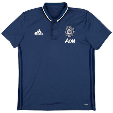 2016-17 Manchester United adidas Polo Shirt - 7/10 - (L)