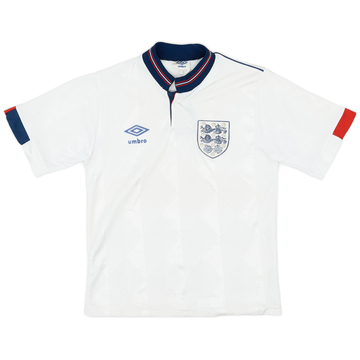 1987-90 England Home Shirt - 8/10 - (L.Boys)