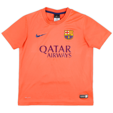 2014-15 Barcelona Basic Away Shirt - 7/10 - (M.Boys)