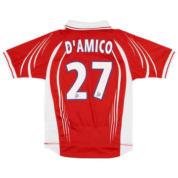 2001-02 Lille Home Shirt D'Amico #27 - 8/10 - (L.Boys)