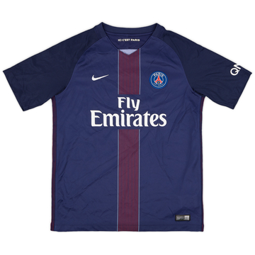 2017-18 Paris Saint-Germain Home Shirt - 8/10 - (XL.Boys)