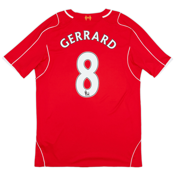2014-15 Liverpool Home Shirt Gerrard #8 - 5/10 - (L)