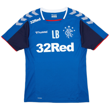 2018-19 Rangers Staff Issue Hummel Training Shirt &#039;LB&#039; - 7/10 - (S)