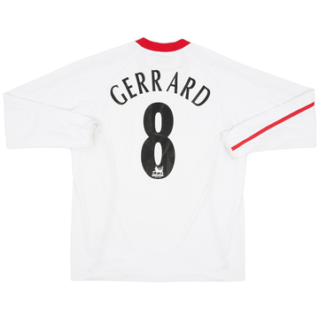 2005-06 Liverpool Away L/S Shirt Gerrard #8 - 6/10 - (L)