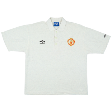 1998-99 Manchester United Umbro Polo Shirt - 9/10 - (XL)